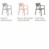 Кресло пластиковое Trill Armchair агава 585х535х825 мм