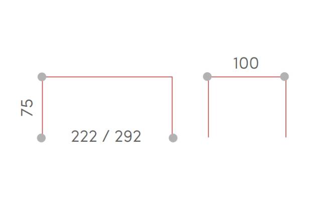Стол деревянный раздвижной Top антрацит, натуральный 2220-2920х1000х750 мм