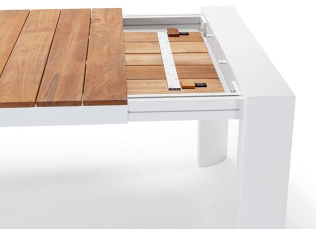 Стол деревянный раздвижной Top антрацит, натуральный 2220-2920х1000х750 мм