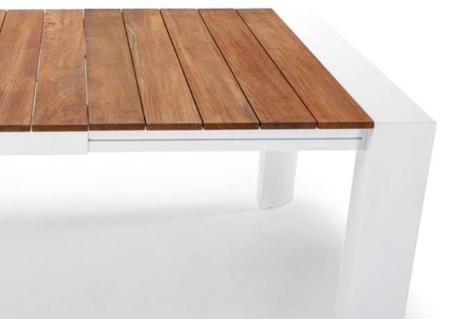 Стол деревянный раздвижной Top антрацит, натуральный 2220-2920х1000х750 мм