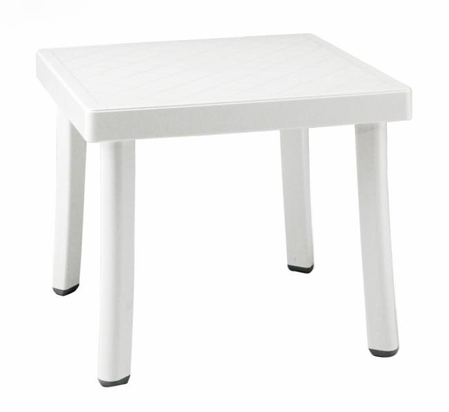 Столик пластиковый для лежака Rodi белый 460х460х400 мм