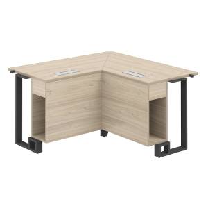 SP.0105.AR.AR.AN / Модуль угловой 1400х1400х750 / столешница:акация равелло, подстолье:акация равелло, металлокаркас:антрацит, лючок:серый