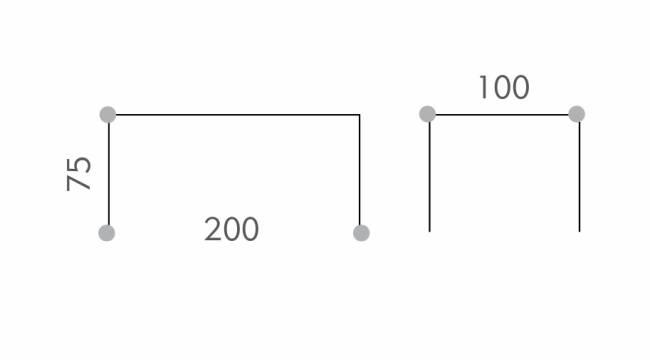 Стол деревянный обеденный Cross белый, натуральный 2000х1000х750 мм