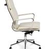 Кресло офисное / Харман только Москва / УЦЕНКА  (ivory) хром / слоновая кость экокожа