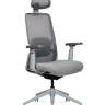 Кресло офисное / Альпина / Alpina / серая сетка / серая ткань / металлическая база Кресло офисное / Альпина / Alpina / серая сетка / серая ткань / металлическая база