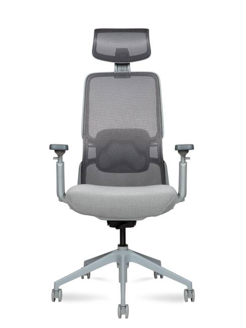 Кресло офисное / Альпина / Alpina / серая сетка / серая ткань / металлическая база Кресло офисное / Альпина / Alpina / серая сетка / серая ткань / металлическая база
