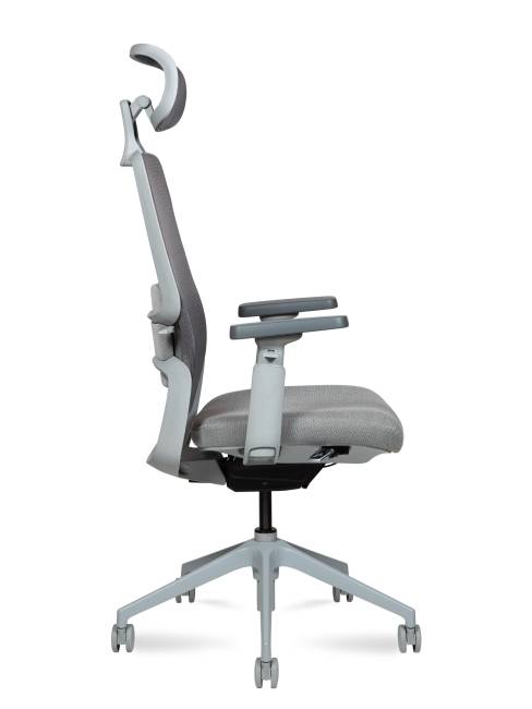 Кресло офисное / Альпина / Alpina / серая сетка / серая ткань / металлическая база Кресло офисное / Альпина / Alpina / серая сетка / серая ткань / металлическая база