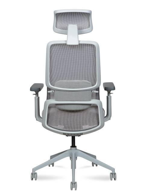 Кресло офисное / Альпина / Alpina / серая сетка / серая ткань / металлическая база Кресло офисное / Альпина / Alpina / серая сетка / серая ткань / металлическая база