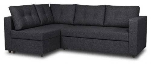 Угловой диван-кровать "Стаберг" (темно-серый)