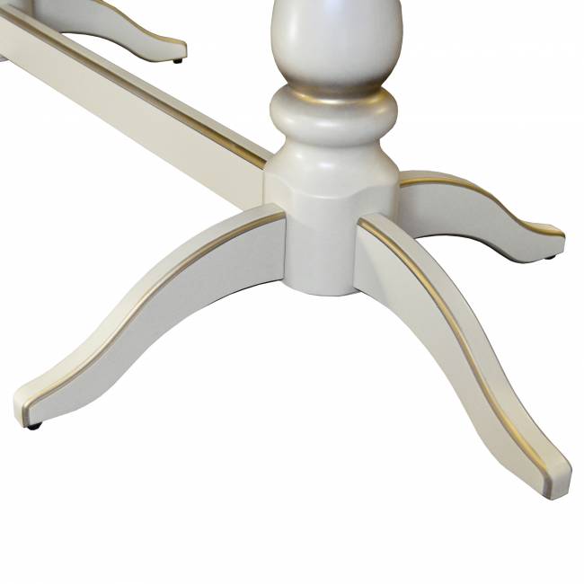 Стол обеденный Тарун 5 раздвижной слоновая кость/золото 190/250*84 Стол обеденный Тарун 5 раздвижной слоновая кость/золото 190/250*84