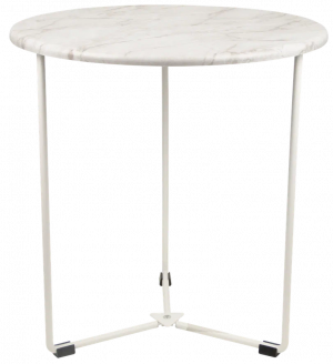 Журнальный столик круглый высокий М019.0Д70 Светлый мрамор