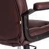 Кресло BERGAMO хром (22) коричневый кож/зам