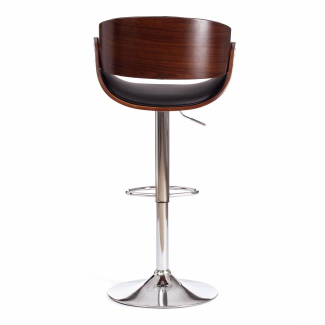 Барный стул LANDO (mod.4036) металл/дерево/экокожа, 59х51х93-114 см, высота сиденья 62-83 см, черный/орех/хром орех темный, черный металл/дерево/экокожа Барный стул LANDO (mod.4036) металл/дерево/экокожа, 59х51х93-114 см, высота сиденья 62-83 см, черный/орех/хром орех темный, черный металл/дерево/экокожа