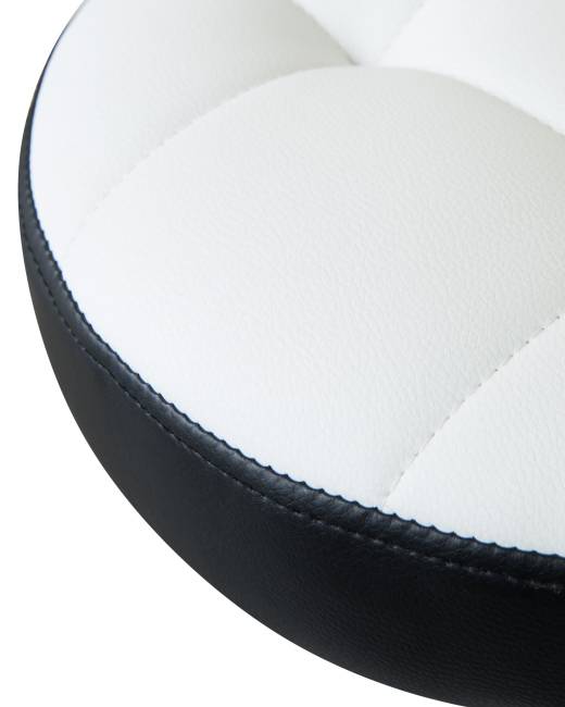 Набор 2 шт Табурет барный DOBRIN BRUNO, бело-чёрный