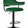 Стул барный DOBRIN CHARLY BLACK, зеленый велюр (MJ9-88)