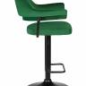 Стул барный DOBRIN CHARLY BLACK, зеленый велюр (MJ9-88)