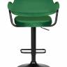Стул барный DOBRIN CHARLY BLACK, зеленый велюр (MJ9-88)