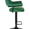 Стул барный DOBRIN CHARLY BLACK, зеленый велюр (MJ9-88)