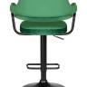 Стул барный DOBRIN CHARLY BLACK, зеленый велюр (MJ9-88)
