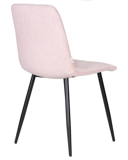 Стул обеденный DOBRIN CHILLY ROMBO, Розовый Simple 03, основание черное