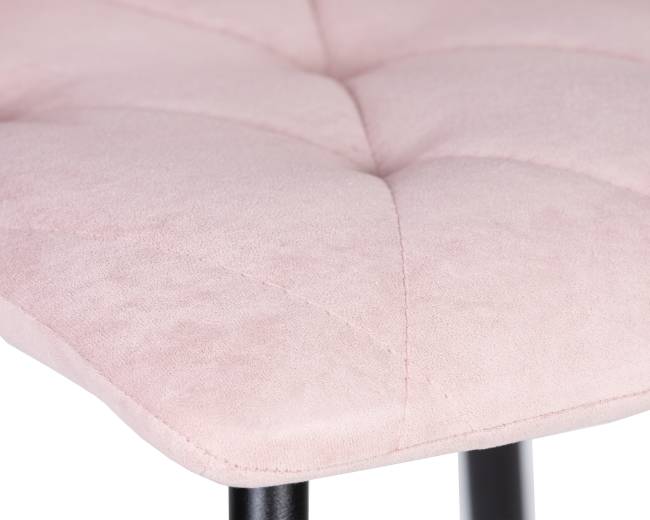 Стул обеденный DOBRIN CHILLY ROMBO, Розовый Simple 03, основание черное