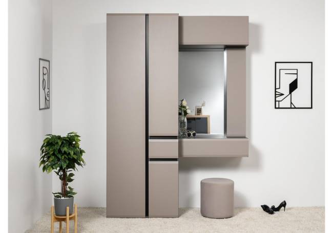 Прихожая Сейдиль 16.314.02 антрацит / веллюто капучино