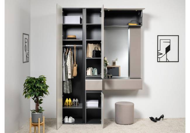 Прихожая Сейдиль 16.314.02 антрацит / веллюто капучино