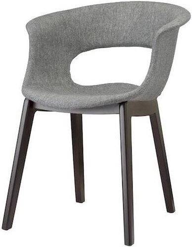 Кресло с обивкой Scab Design, Natural Miss B Pop венге, серый