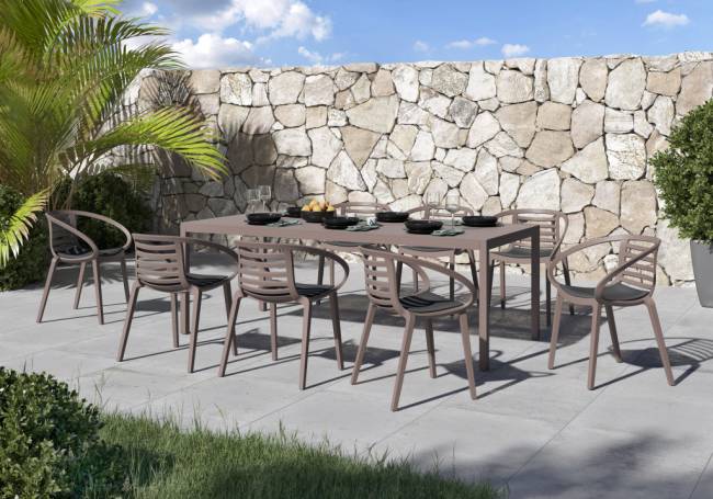 Кресло пластиковое Mambo тортора 640х560х770 мм