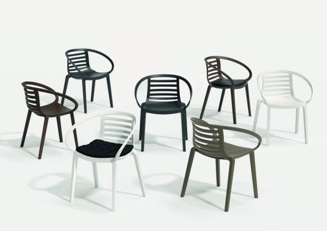 Кресло пластиковое Mambo тортора 640х560х770 мм