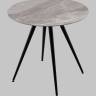 Стол Ники круглый столешница керамика Italian light grey 800