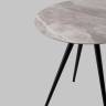 Стол Ники круглый столешница керамика Italian light grey 800