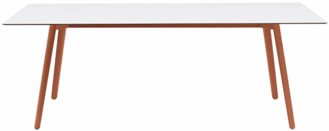 Стол ламинированный Squid терракотовый, белый 2090х1000х730 мм