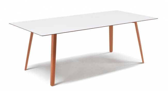 Стол ламинированный Squid терракотовый, белый 2090х1000х730 мм