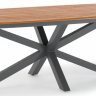Стол деревянный обеденный Cross антрацит, натуральный 2000х1000х750 мм