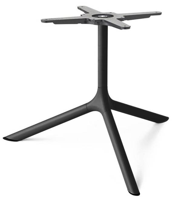 Столик ламинированный кофейный Tripe Maxi черный, антрацит Ø800х510 мм