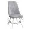 Стул DikLine 327 поворотный B22 GREY, ножки белые