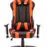 Кресло Everprof Lotus S2 Экокожа Черный/Оранж
