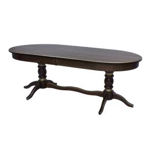 Стол раздвижной Leset Вашингтон 2Р Орех шоколадный с патиной под золото