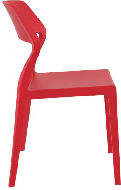 Стул пластиковый Snow красный 520х560х830 мм