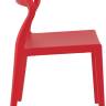 Стул пластиковый Snow красный 520х560х830 мм