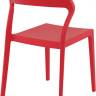 Стул пластиковый Snow красный 520х560х830 мм
