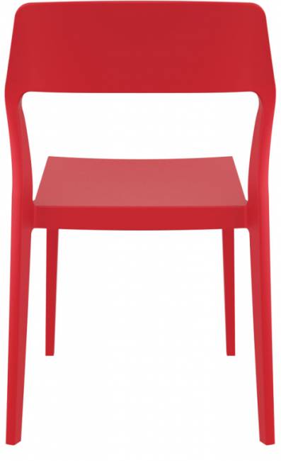Стул пластиковый Snow красный 520х560х830 мм