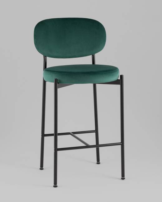 Стул полубарный Бриф VD велюр зеленый