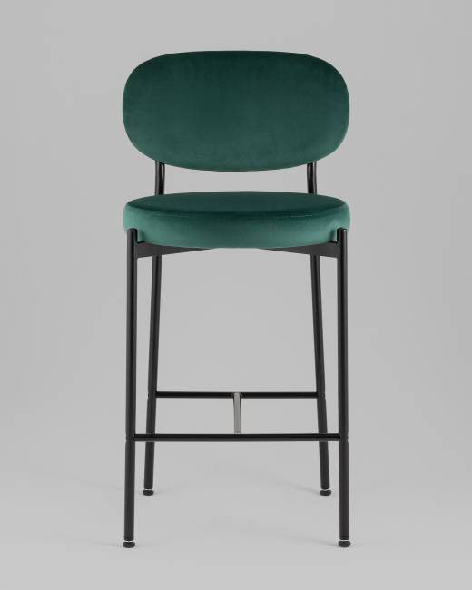 Стул полубарный Бриф VD велюр зеленый