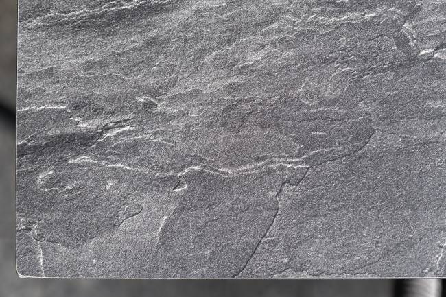 "Венето" обеденный стол из HPL 160х80см, цвет "серый гранит", каркас черный