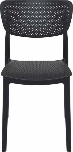 Стул пластиковый Lucy черный 450х530х820 мм