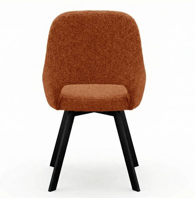 Стул DikLine 247 поворотный, BL07 терракотовый, ножки черные