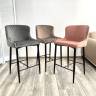 Полубарный стул ARTEMIS BLUVEL-52 PINK (H=65cm), велюр М-City