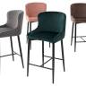 Полубарный стул ARTEMIS BLUVEL-52 PINK (H=65cm), велюр М-City